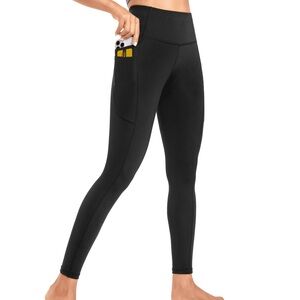 Women’s Gap Fit High Waisted Compression Stretch Leggings in Black Size S
